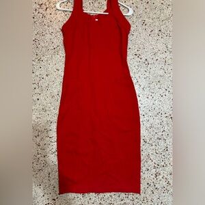 Betsy Moss bodycon red dress medium